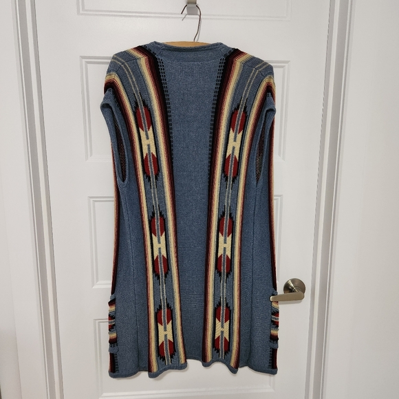 Chaps Sleeveless Cardigan - Picture 3 of 5